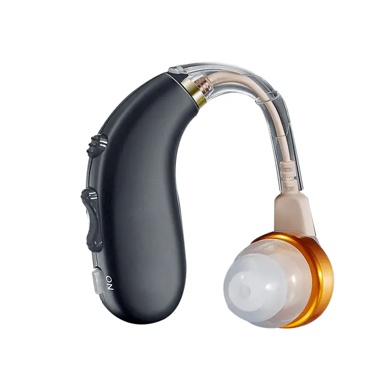 Coniler C-109A Behind-The-Ear Rechargeable Hearing Aid, 25-Hour Long Battery Life, Lightweight Amplifier for Seniors with Mild-Moderate Hearing Loss