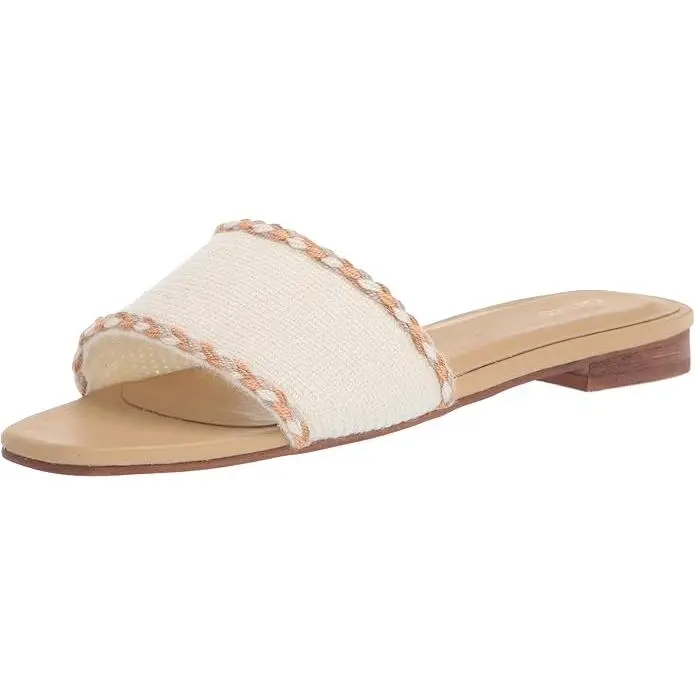NEW SIZE 10 KAANAS Women's Jamaica Handwoven Sandals with Braid Slide