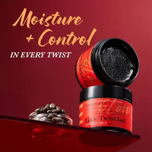 Hairplexx Glow Loc & Twist Gel - Supreme Hold for Locs Retwists & Twists - Deep Moisture + Scalp Nourishment with Shea Butter Biotin & Castor Oil - 150ml / 5.07oz