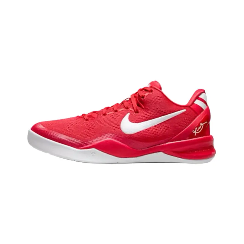 Nike Kobe 8 University Red Women’s & Youth Breathable Mesh Sports Sneakers, Daily Casual Footwear, Walking Training Shoes, Breathable Sneakers, Mesh Sneakers