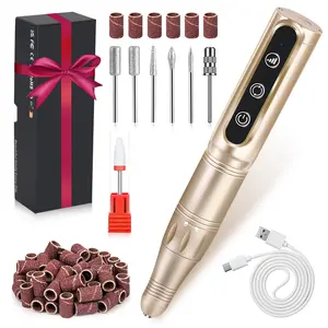 Nail Drill Cordless Professional E Filer for Nails 32000RPM Electric Nail Drill Kit Nail Drill Professional Wireless Nail File Drill Electric Nail File Rechargeable for Acrylic Gel Nails