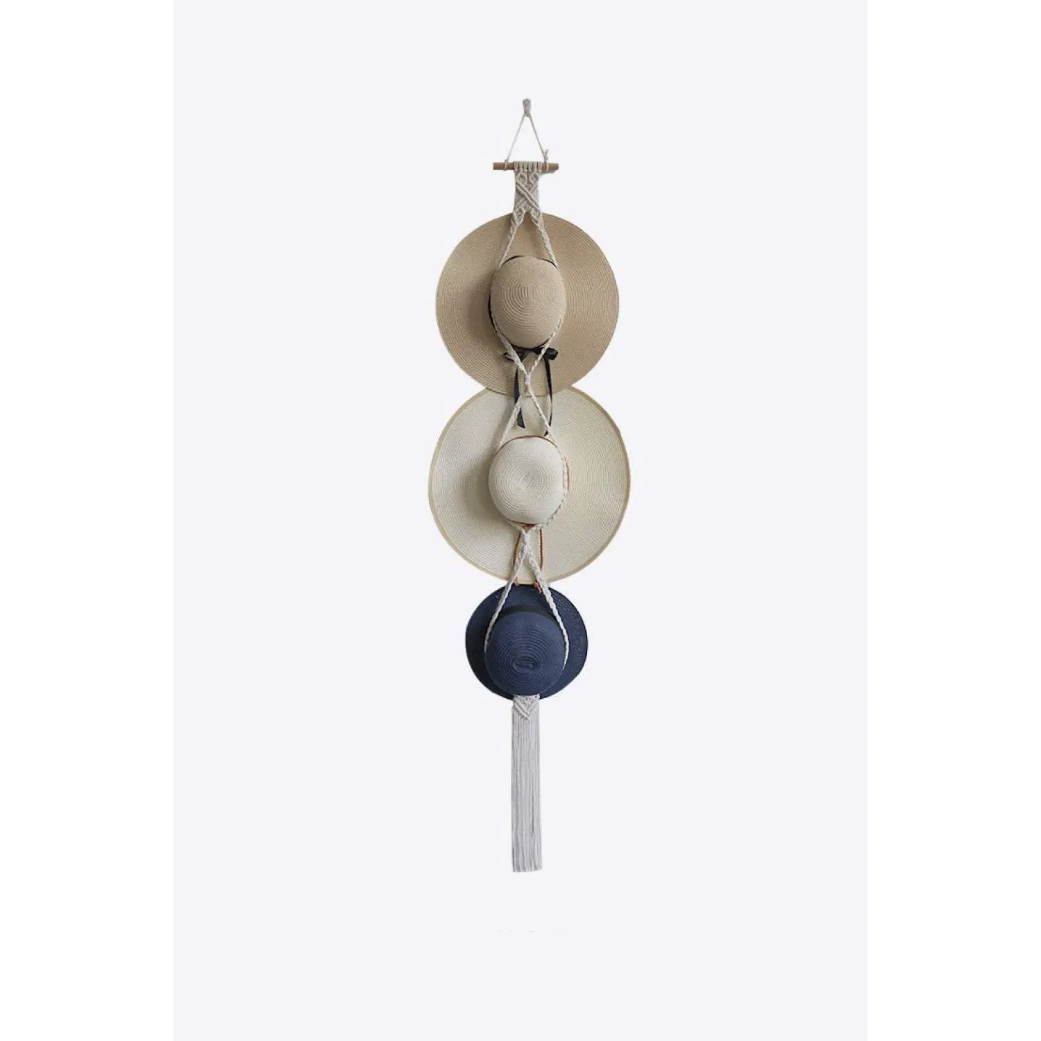 Macrame Triple Hat Hanger