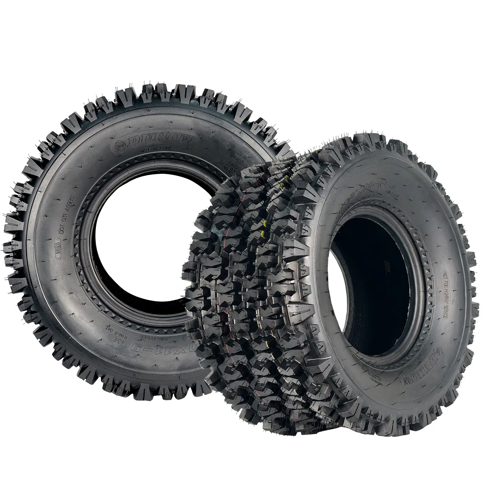 All-Terrain ATV/UTV Tire Set – 2x 18x9.5-8 Heavy-Duty 4-Ply Tubeless – Deep Knobby Tread for Superior Grip on Sand, Mud, Snow, Trail – Fits 8" Rims – Off-Road, Quad, Side by Side, Front Tires, Durable Auto Parts