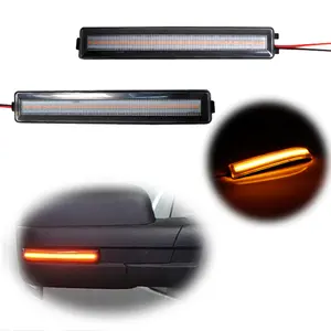 2pcs Clear Lens Amber LED Side Mirror Marker lamps Lights For 2009 2010 2011 2012 2013 2014 F-150, 2010 2011 2012 2013 14 SVT Raptor,Replace OEM 9L3Z17E748BA 9L3Z17E749BA, 9L3Z-17E748-AA 9L3Z-173749-AA