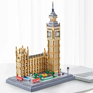 4060pcs/set Model Elizabeth Tower Toy, Famous Building Toy Assembly Building Blocks for Kids, Birthday Gift for Kids & Adults