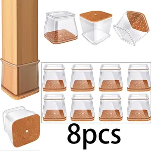 Silicone Chair Leg Cover, Non-slip Furniture Leg Cover, High Elasticity Furniture Leg Protector for Hardwood and Tile Floor