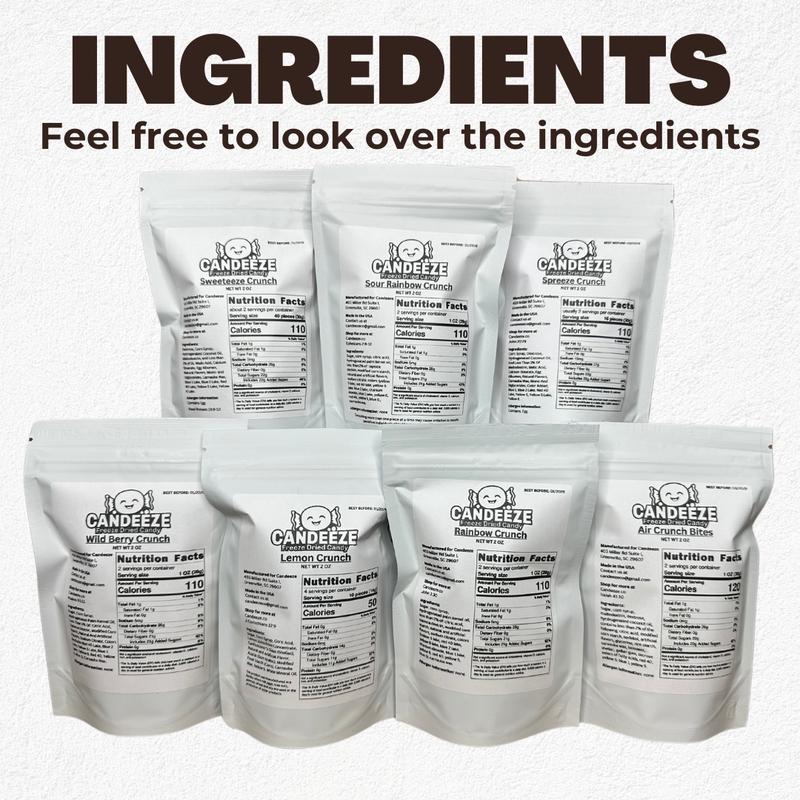 Candeeze Freeze Dried Candy Bundle - Pick & Choose 20+ Flavors - Made in USA - TikTok Shop - Crunchy & Crispy Candy Sweet Snack