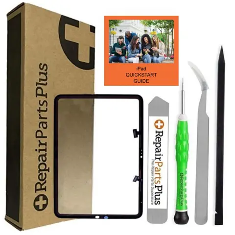 RepairPartsPlus for iPad 10th Generation Screen Replacement Premium Kit - Digitizer Glass Touch (iPad 10 2022, 10.9", A2696 | A2757 | A2777) + Tools, Adhesive, QuickStart Guide