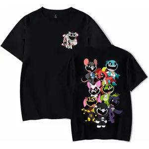 Poppy Playtime Huggy Wuggy Graphic Tee– Premium Screen Print Fade-Resistant Design, Oversized Streetwear Unisex Fit, Perfect for Game Conventions Cosplay Daily Fan Style Easter Gift April 2026 Mother’s Day Father’s Day Birthday Present for Friends Family