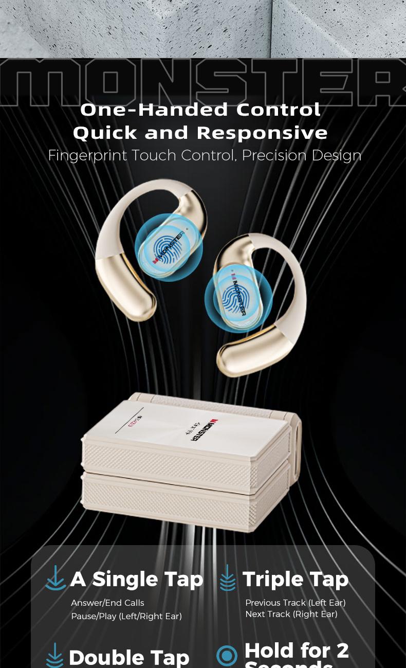 Monster Ear Buds - Headphones Bluetooth with Dual-Fold Design, Noise Isolation - 145H Playtime Wireless Earbuds Bluetooth 6.0, IPX5 Waterproof & Sweatproof Wireless Headphones, Headset Ideal Traveling Gadgets & Electronic Gifts for Men and Women Monster Ear Buds - Headphones Bluetooth with Dual-Fold Design, Noise Isolation - 145H Playtime Wireless Earbuds Bluetooth 6.0, IPX5 Waterproof & Sweatproof Wireless Headphones, Headset Ideal Traveling Gadgets & Electronic Gifts for Men and Women