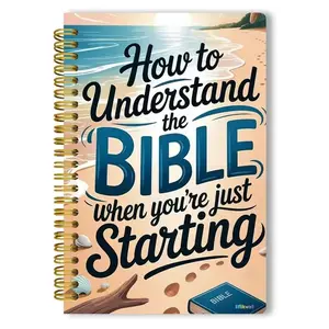 Understanding Bible Guide, Guided Reflection Notebook, Spiral Notebook, 52 Weeks Bible Study Journal, Beginner-Friendly, Zero Foundation Required