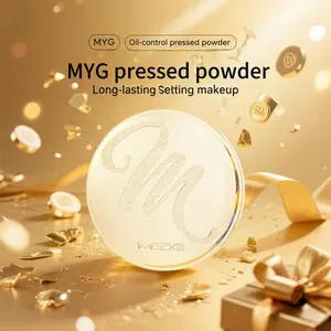 MYG Oil-Control pressed Powder, Water-resistant, Long-lasting, Setting Powder Compact Flawless Makeup pressed powder