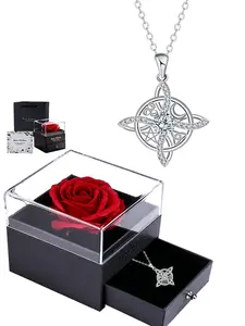 Witches Knot Protection Necklace Charms Necklace With Blessing Good Luck Knot Jewelry Gift for Women