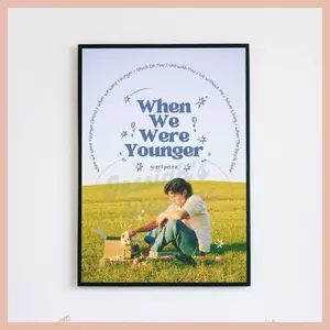 Grentperez When We Were Younger Poster, Minimalist Album Cover Art Print, Gift for Him, Gift for Her