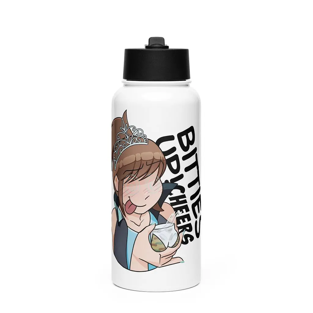 Bitties Up! – Stainless Steel Water Bottle (Straw Lid)