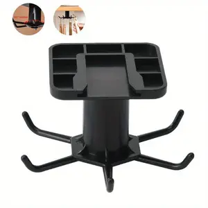 Kitchen Hooks Rotating Storage Rack Without Punching Wall-Mounted Kitchenware Supplies Gods Multifunctional Shelves Space Saver Organizer