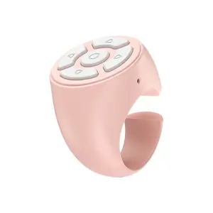 Scrolling Ring Wireless Finger Shutter Remote Control Page Turnermobile Phone Controller Bluetoothcompatible for Home Travel Car NONE