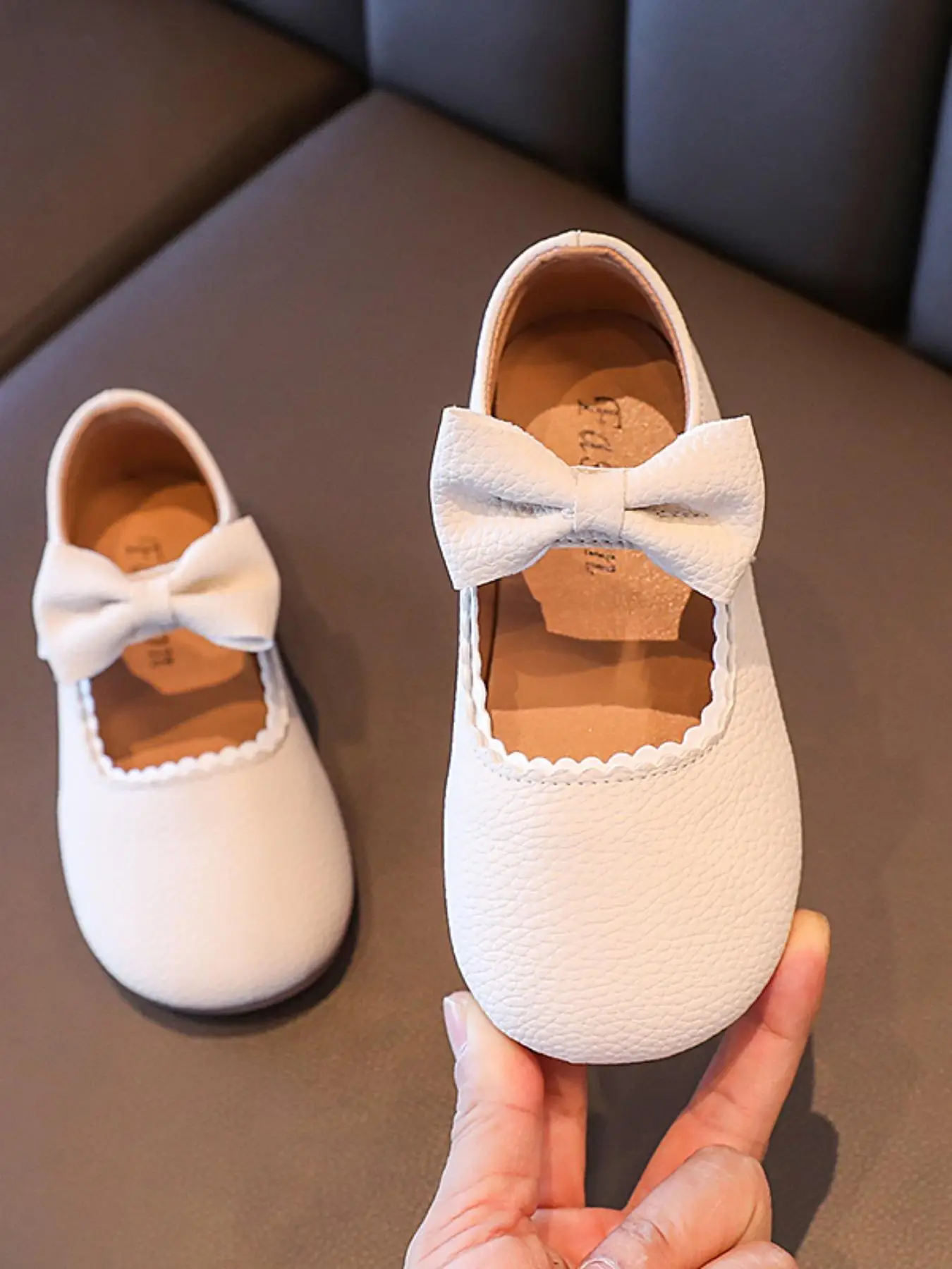 Toddler Girl's Cute Bowknot Design Soft Sole Flats Shoes, Casual Comfortable Breathable Shoes for Daily Wear, Perfect for Students and Outdoor Sports,