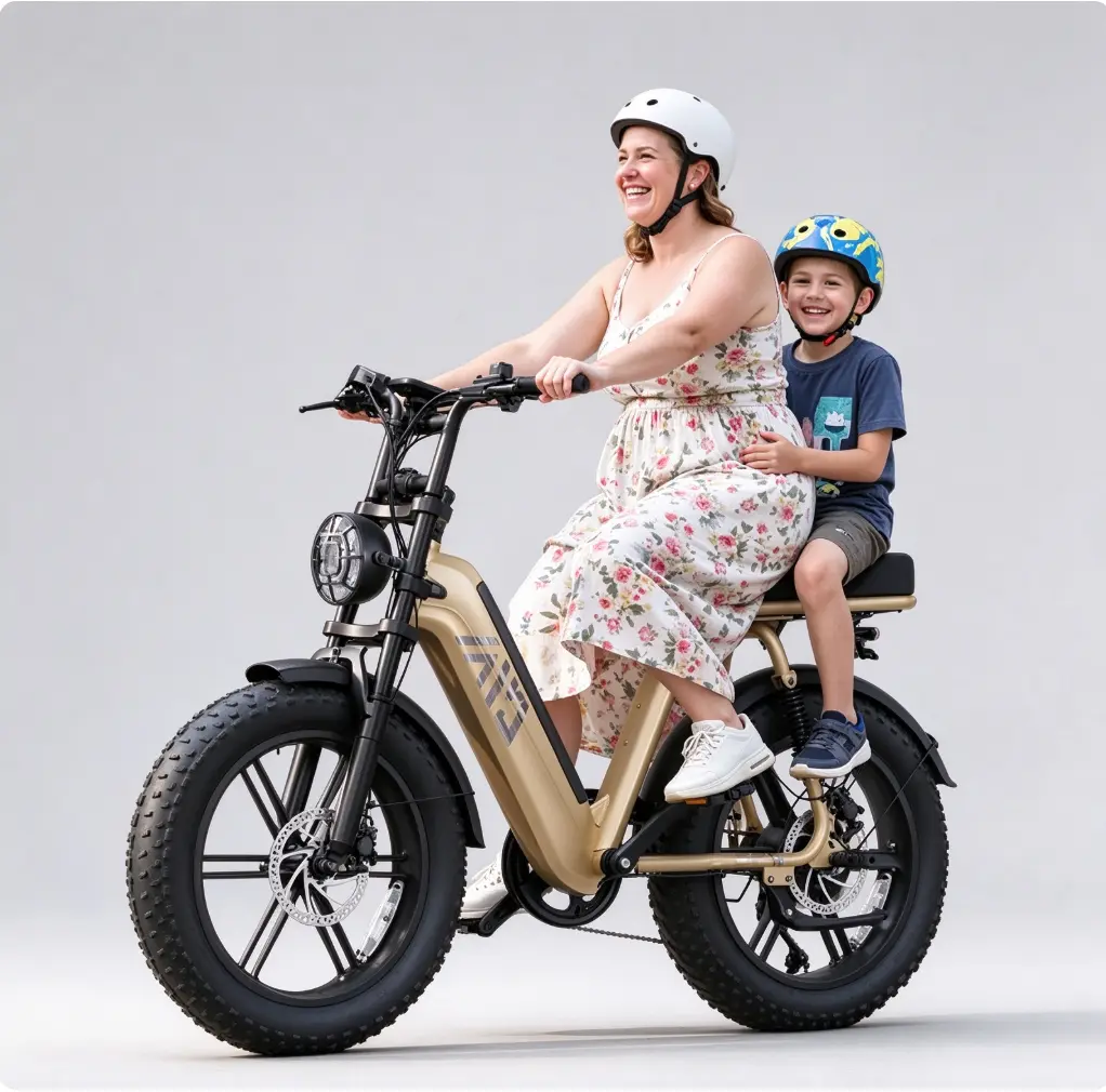 Unisex Multi-Size R7 Adult Commuter Ebike - 1500W Peak Motor, 90 Nm Torque, 48V 15Ah Battery, Fat Tires, Hydraulic Disc Brakes, Bluetooth App, Iron Frame, Headlight for Night Rides, Ideal for Adventure Seekers & City Commutes