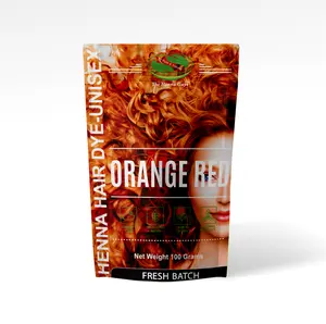 Orange Red Henna Hair Dye 100% natural, plant based hair dye Haircare Powder