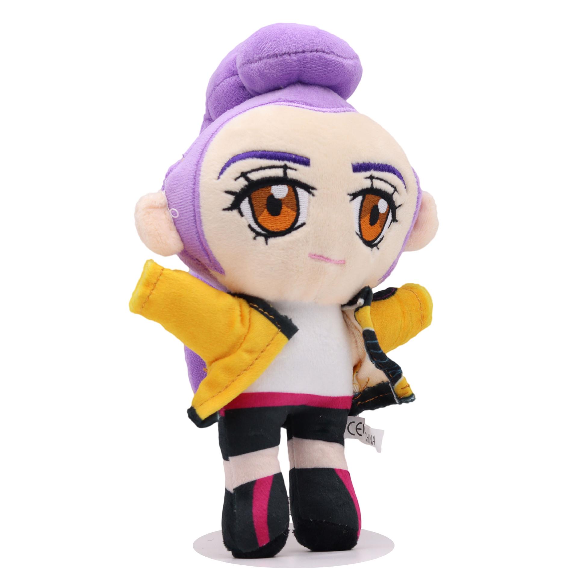K-Pop Style Demon Hunter Girl Plush Toy | Cute Cartoon Idol Doll for young people