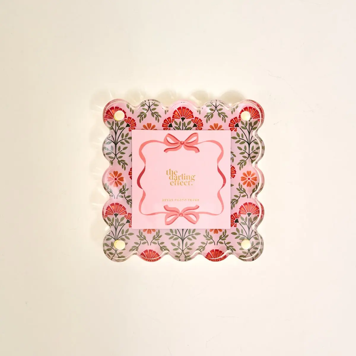 Everbloom Dusty Rose Acrylic Picture Frame, Decorative Acrylic Frame for Home Decor, Little Moments Themed Photo Display