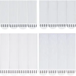Picture  Strips Heavy Duty - M16+L20 Pairs (72 Strips) Picture  Kit Sticky Hangers for Walls,  Free Without Nails, Adhesive Frames/Posters/Wall Art, No Drill, White