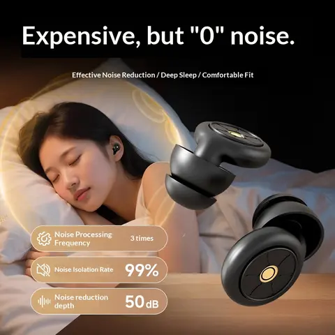 Sleep Noise Cancelling Earplugs, Reusable Soft Silicone, Effective Soundproofing for, Learning, Concerts, Hearing Protection, Comfortable Fit