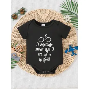 I Solemnly Swear That I Am Up To No Good Birth Announcement Baby Boy Bodysuit