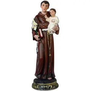 San Antonio de Padua 16" Inches Tall Estatua - Detailed Figure Saint Anthony of Padua Tadeo Brand New Religious Decor Standing