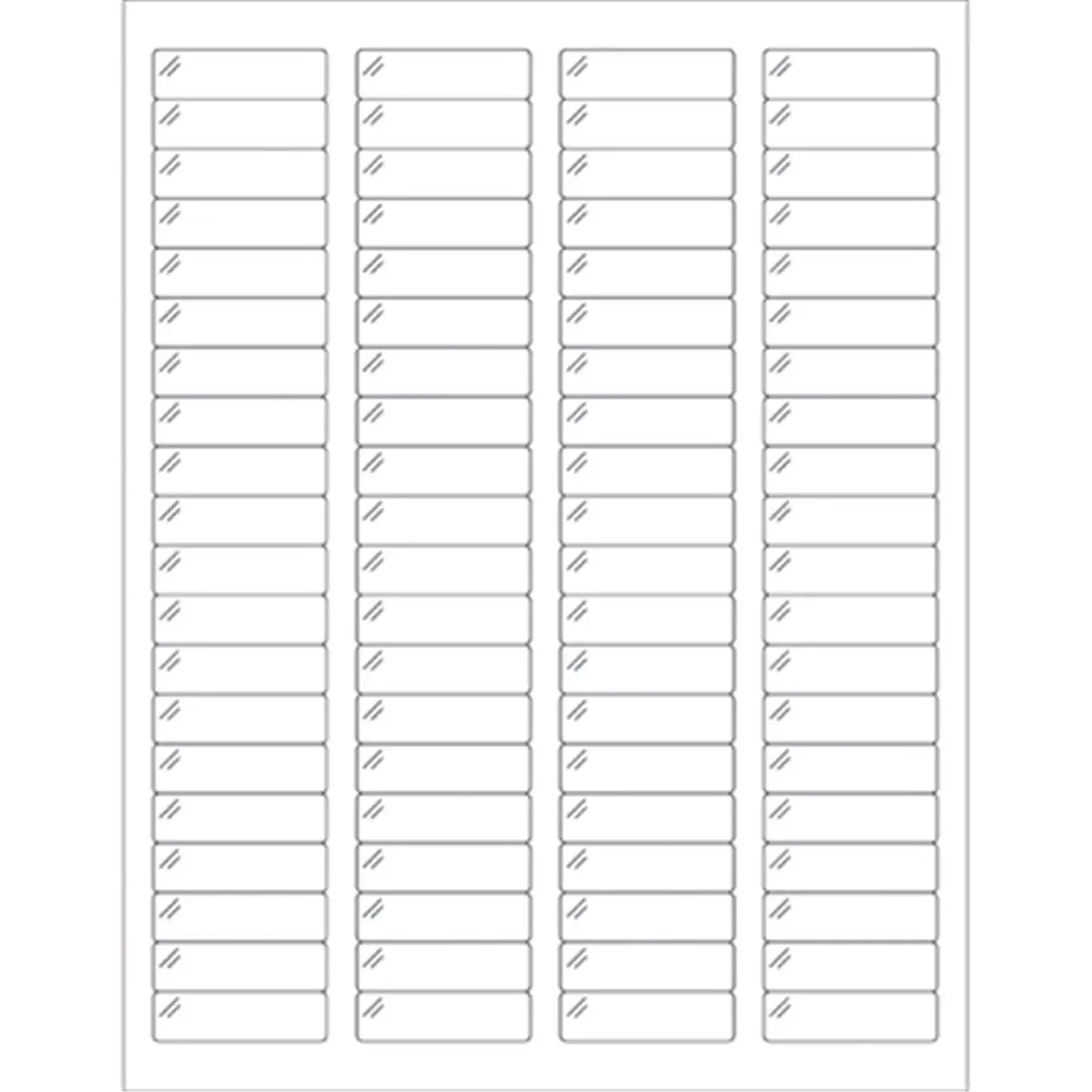 Box Partners LL235CC 1.75 x 0.5 in. Crystal Clear Rectangle Laser Labels - Pack of 8000