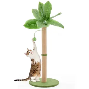 33" Cat Scratcher Tall Scratching Posts with Dangling Ball for Indoor Cats, Green 33" Cat Scratcher Tall Scratching Posts with Dangling Ball for Indoor Cats, Green