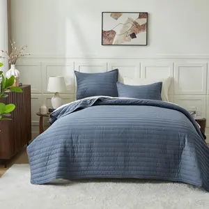 LITANIKA Lightweight Quilted Bedspread Coverlet Set Soft Quilt Breathable Reversible Spring Summer Bedspread Queen King Oversized King Aesthetic Bedroom Decor 3 Piece Set