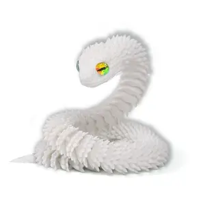 Viper 3D Printed Animal Model Realistic Small Snake Toy, Detailed Viper Replica, Perfect Gift for Kids & Collectors