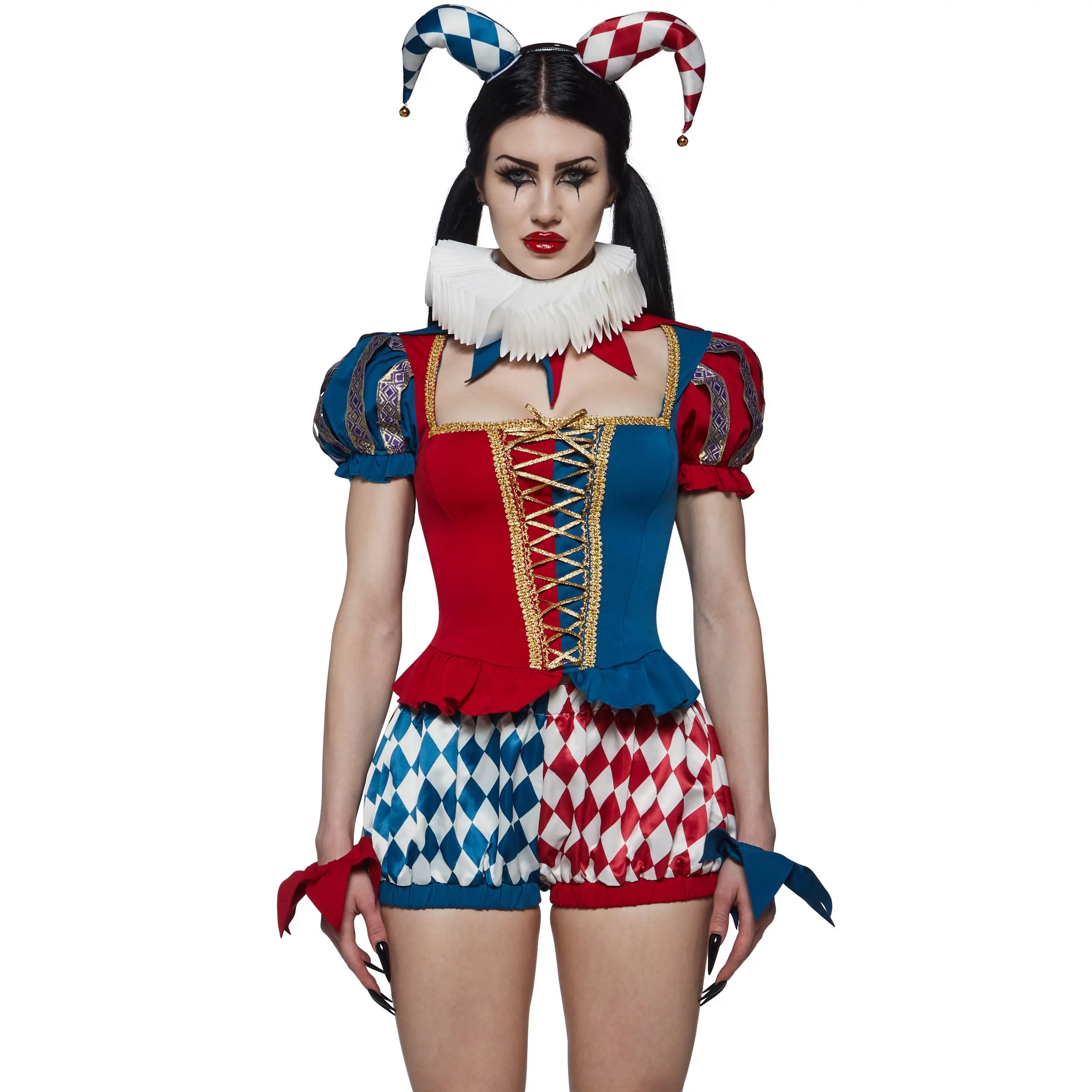 Harlequin Jester Corset Costume