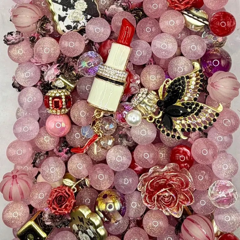 Rosewater & Rouge | Heirloom Wing | Resin & Acrylic Beads for Keychains, Phone Chains, Jewelry & Pens, Diy Beads, Beads And Accessories