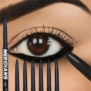 12pcs multifunctional eyeliner pencil set, Longwear eye liner, long-lasting, waterproof, sweat-proof formula, smudge-resistant, glides on easily, can be used as eyeliner and eyebrow pencil, beginner-friendly, suitable for all skin types
