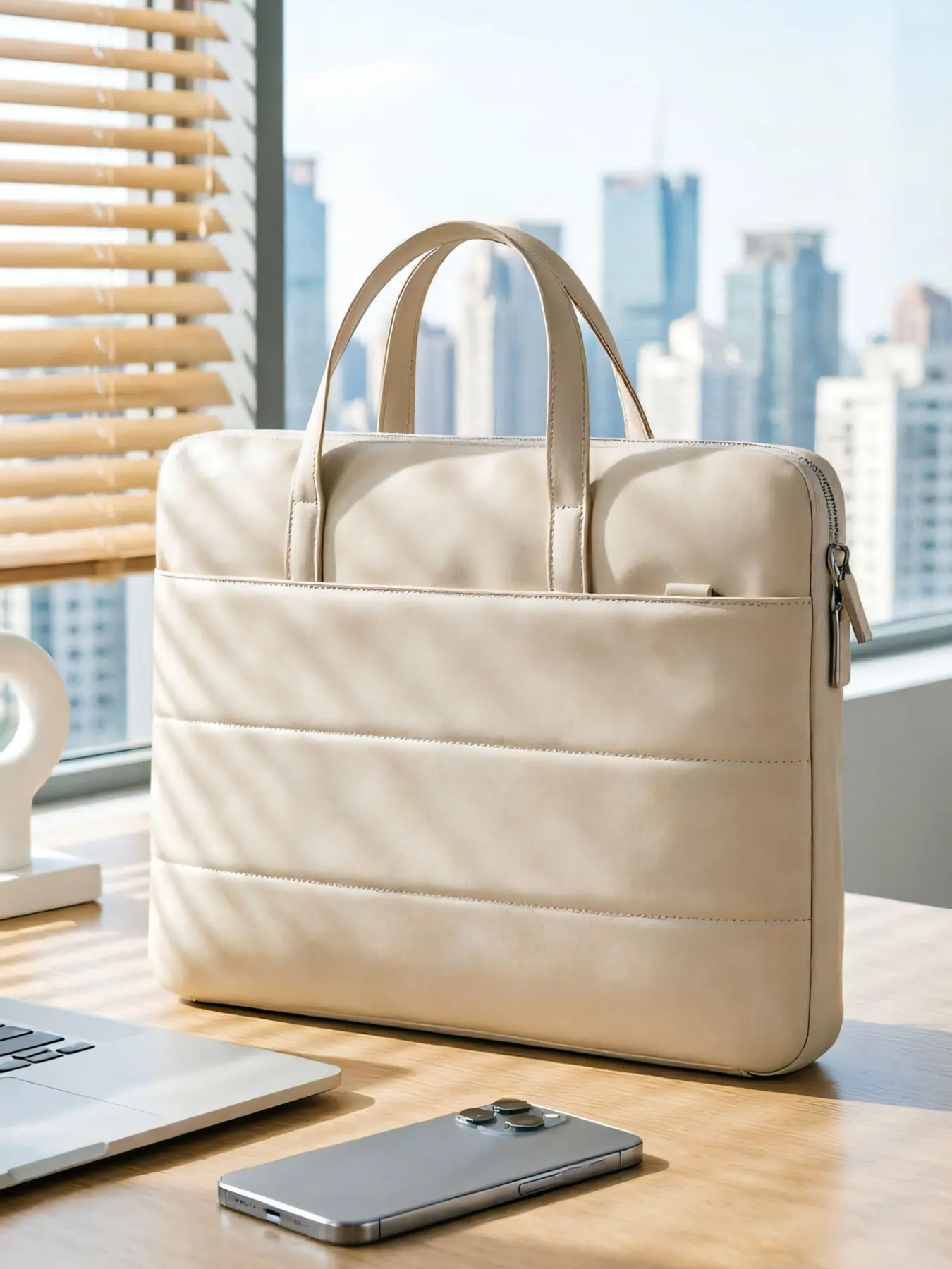 Elegant Simple Laptop Bag for Students & Business Travelers, Lightweight Commuter Briefcase, Stylish Design, Travel Essentials, Ideal for Daily Use