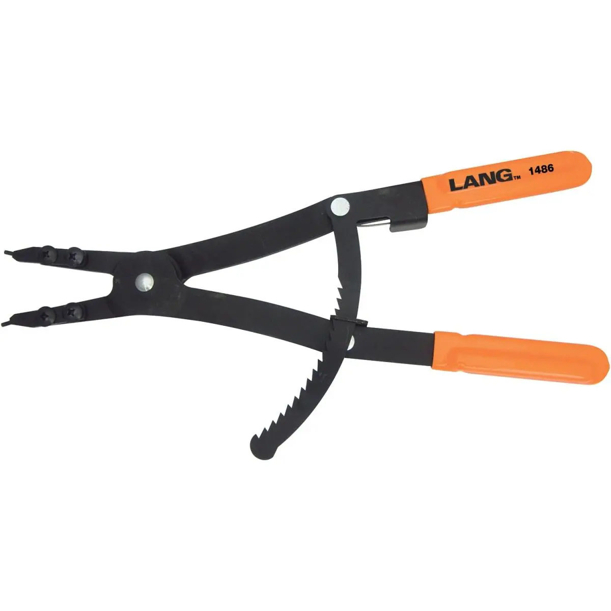 212 MAIN Lang LNG-1486 External Retaining Ring Plier - Tool with Interchangeable Tip, Hardware Snap Ring Plier for Fishing & Outdoor Recreation