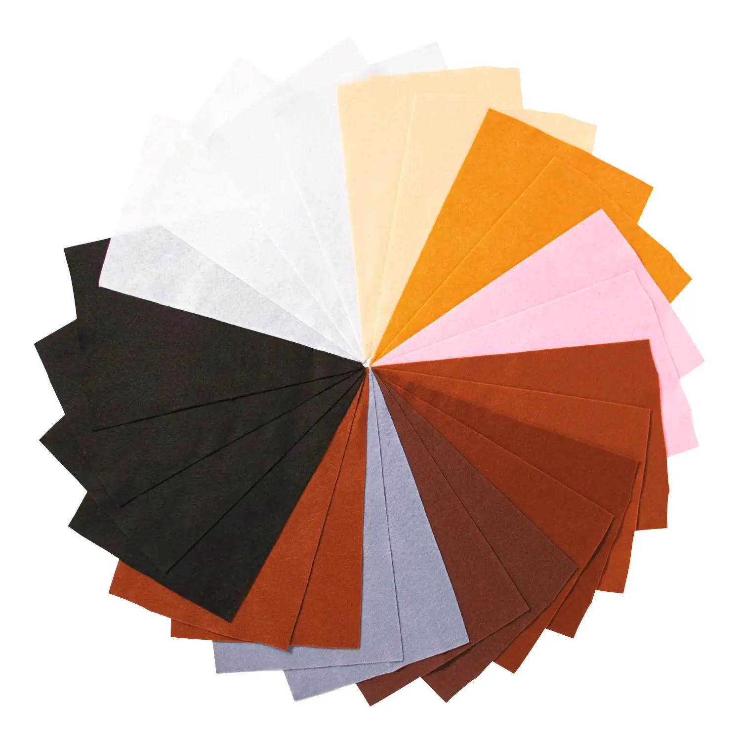 Fun Express Natural Tones Felt Sheets - 24 Pc.