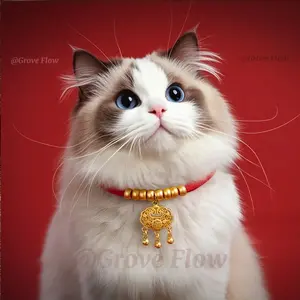 Blessed Peace Lock Pet Collar: For Health, Safety, and Longevity — Consecrated by a Taoist Priest.