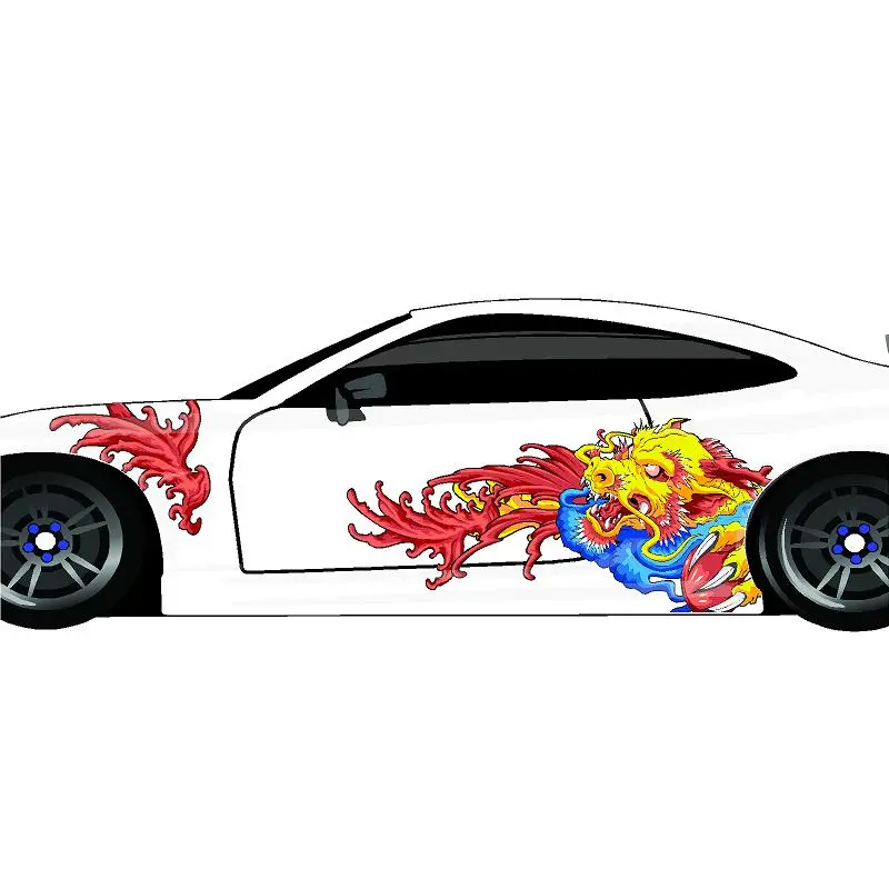 White or Deep Red Nine Tailed Fox Japanese Kitsune UV Professional