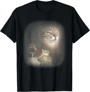 100% Cotton Funny Cat T-Shirt