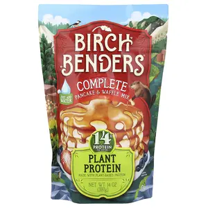 Birch Benders Complete Pancake & Waffle Mix, Plant Protein, 14 oz (397 g)