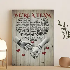 Canvas decorative painting Quotes Print, Canvas Art and Prints for Walls, 11.8*15.7inch (30*40cm) with wooden frame, modern home decoration, living room or bedroom
