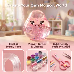 Nano Tape Bubble Kit for Squishy Making, Stress Relief Toy for Girls with Step-by-Step Beginner Guide