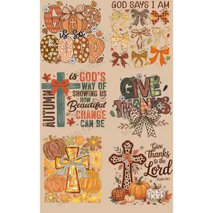 FALL-GOD IS GOOD PREMADE GANGSHEET  - 22X36  DTF TRANSFERS - DIRECT TO FILM