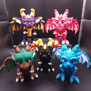 Articulating Standing Dragon Figurine Statue