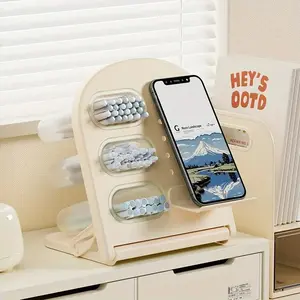 New Desktop Hole Board Pencil Storage Box, High-End Pen Holder Organizer, Multi-Layer Drawer Design, Office Supplies Storage, Stationery Storage Organizer