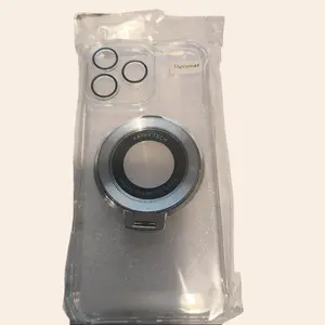 Kathy Tech iPhone 16 Pro Max O-ring Clear Protective Case with Camera Lens Accessory Shockproof Screen Protector Cellphone Casing No Warranty - Protection